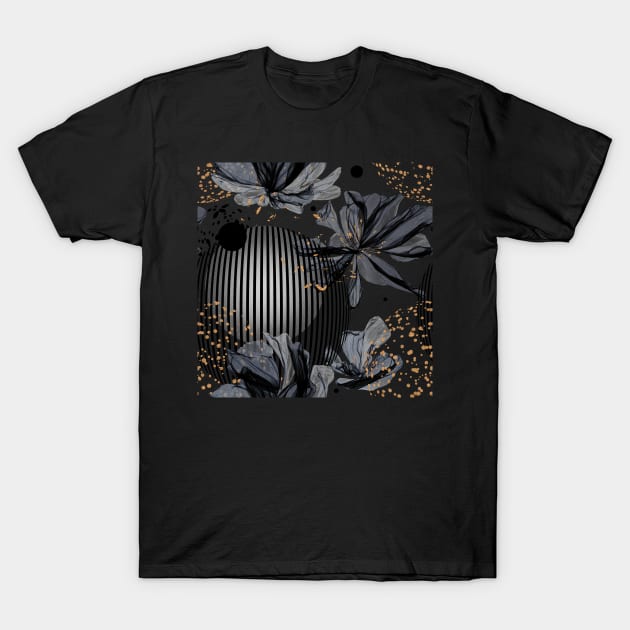 Flowers and Circles T-Shirt by Cordata